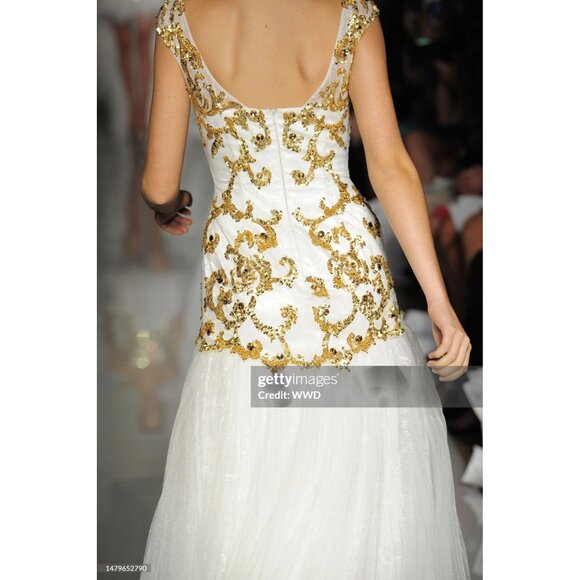 NW Luxury Couture Designer Party Prom Dress Wedding Evening Cocktail Runway Gown - Picture 15 of 16